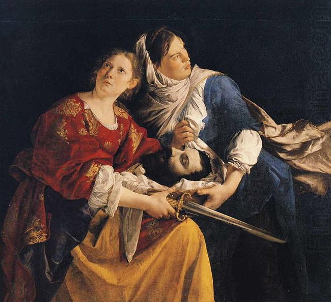 Judith and Her Maidservant with the Head of Holofernes, Orazio Gentileschi